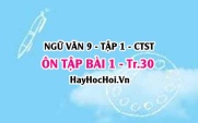 Soạn bài ÔN TẬP trang 30 Ngữ văn lớp 9 tập 1 Chân trời sáng tạo